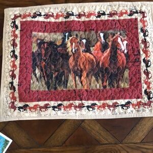 Horse-Themed Quilted Queen Comforter